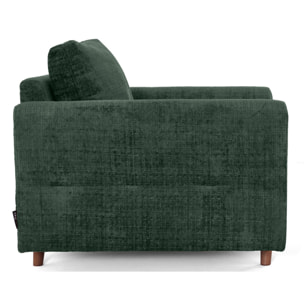 Rune - fauteuil en velours texturé - Vert
