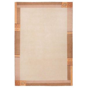 Tapis salon et chambre fait main en laine motif simple VEHU