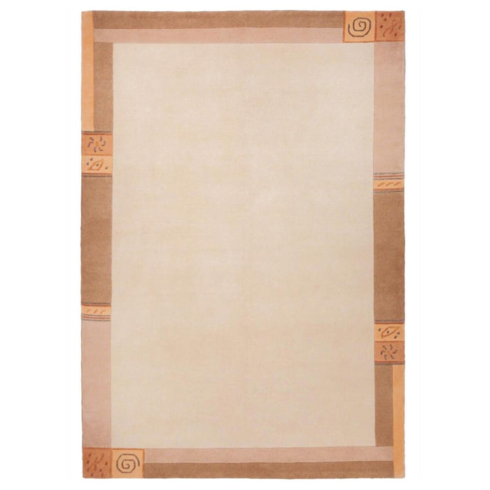 Tapis salon et chambre fait main en laine motif simple VEHU