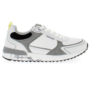 Armata di Mare Scarpe Uomo Sneakers Vintage Running con Soletta Rimovibile in Memory Foam AMU 1N947 Off White