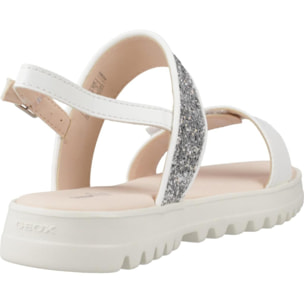 Sandalias Niña de la marca GEOX  modelo J SANDAL CORALIE GIR BLANCO