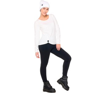 Camiseta de manga larga para mujer "Anillo Negro"