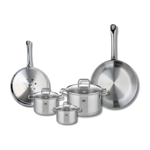 Set de 2 Poêles de cuisson 24 et 28 cm et 3 faitouts 12, 14 et 20 cm Elo Profi Citrin