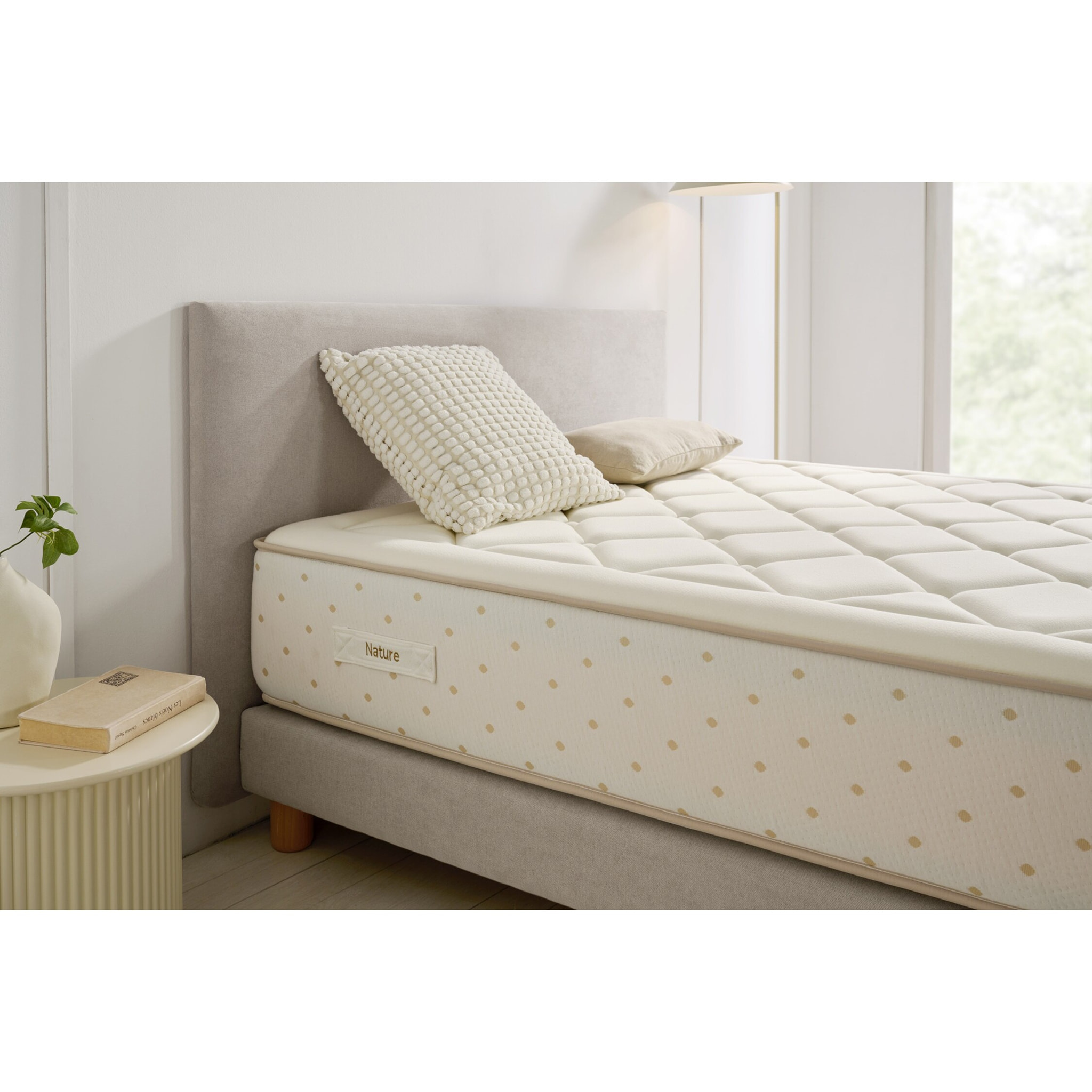 Matelas Ressorts Ensachés Eco Nature Spring, 30 cm, 2 places - Moonia