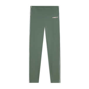 Leggings sport 7/8 vita super alta con profili a contrasto