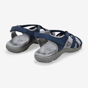 Sandalias de senderismo azules con cierre fácil