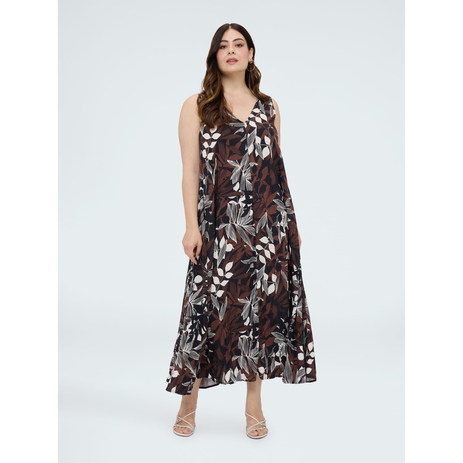 Fiorella Rubino - Vestido modelo Free con estampado - Negro