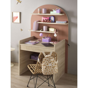 Pack chambre bébé évolutif – lit bébé 120x60 transformable en 90x190 + commode à langer évolutive en bureau