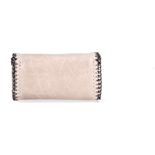 Borsa a tracolla da donna Made in Italy - Eolian Nova - Pelle scamosciata stampata - 22.0 x 13.0 x 4.0 cm