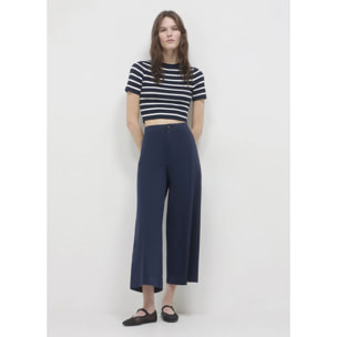 T-shirt crop a righe