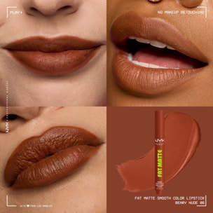 NYX Professional Makeup Fat Matte Rouge à Lèvres Mat Crémeux Beary Nude