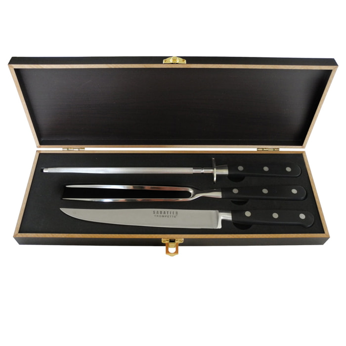 Sabatier Trompette - Set da intaglio in legno da 3 pezzi