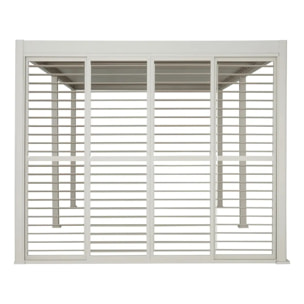 Persienne pour Pergola bioclimatique Evora 6x3,6 m argile