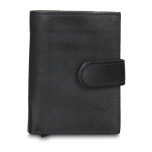Portafoglio uomo in vera pelle - Modello Astor Prime - Casual - 7.5 x 10.0 x 2.0 cm