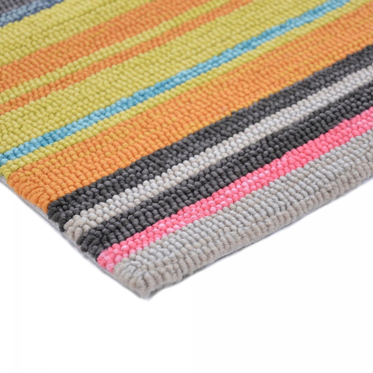 Tapis extérieur tissé kilim rectangle ELXE