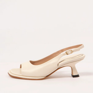 Sandalias con tacón S3165 NAPPA CREAM/ GLERA color Cream