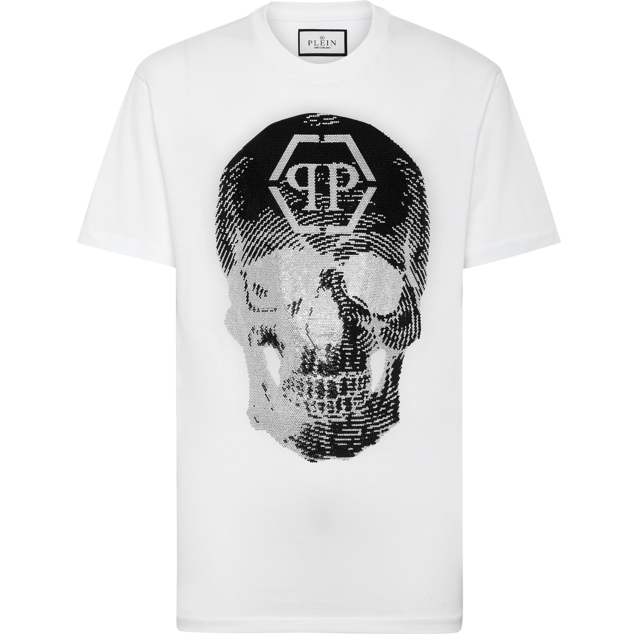 PHILIPP PLEIN T-Shirt Round Neck SKULL