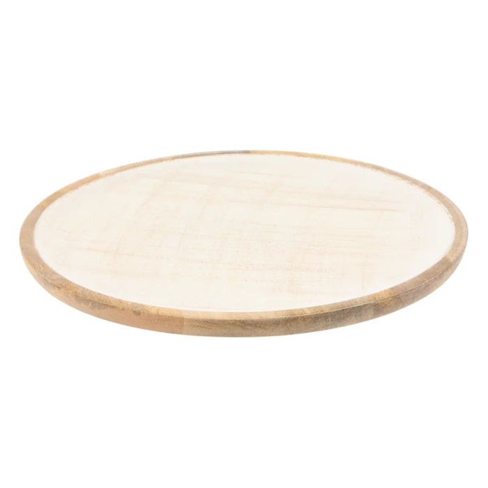 Assiette de présentation Ava ronde D.30cm blanc