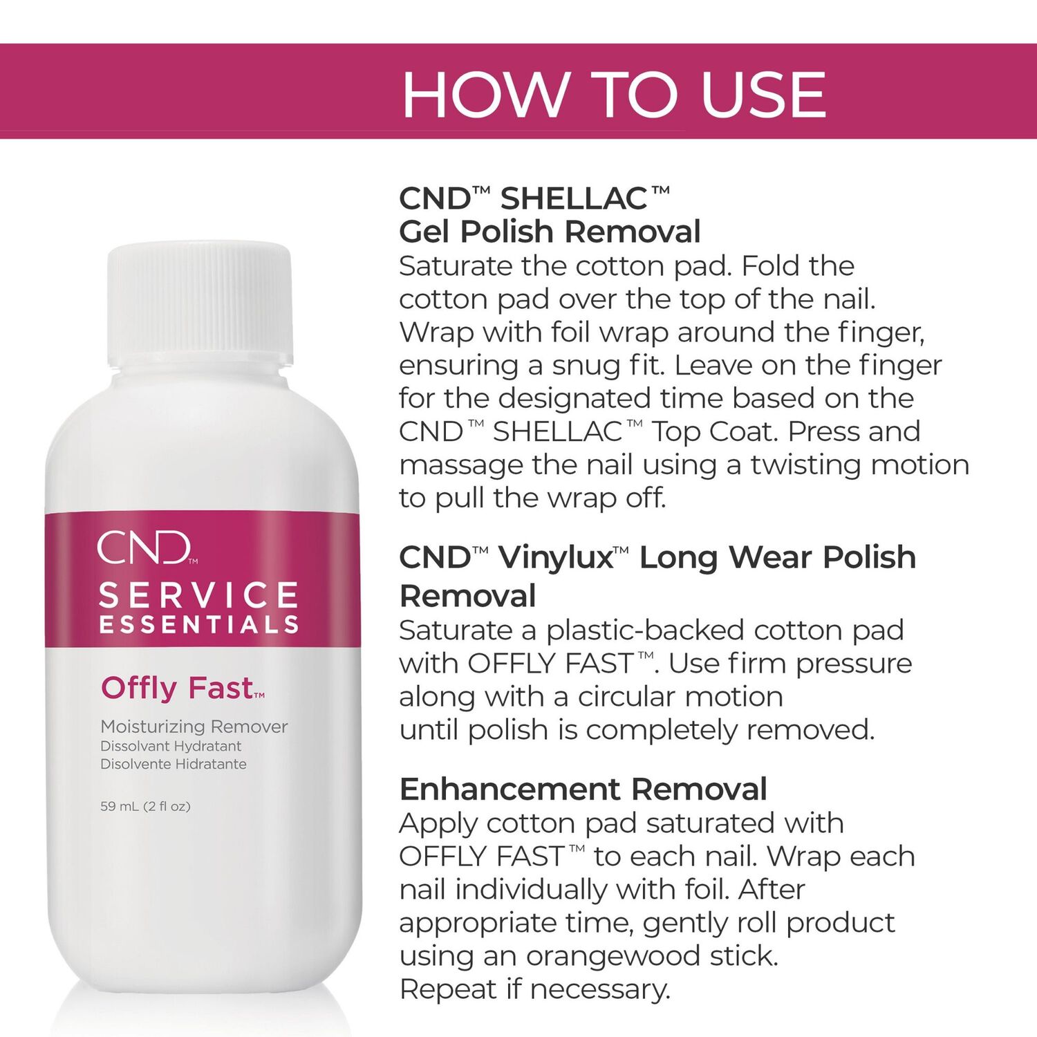 Offly Fast™ - Dissolvant Hydratant 59 ml
