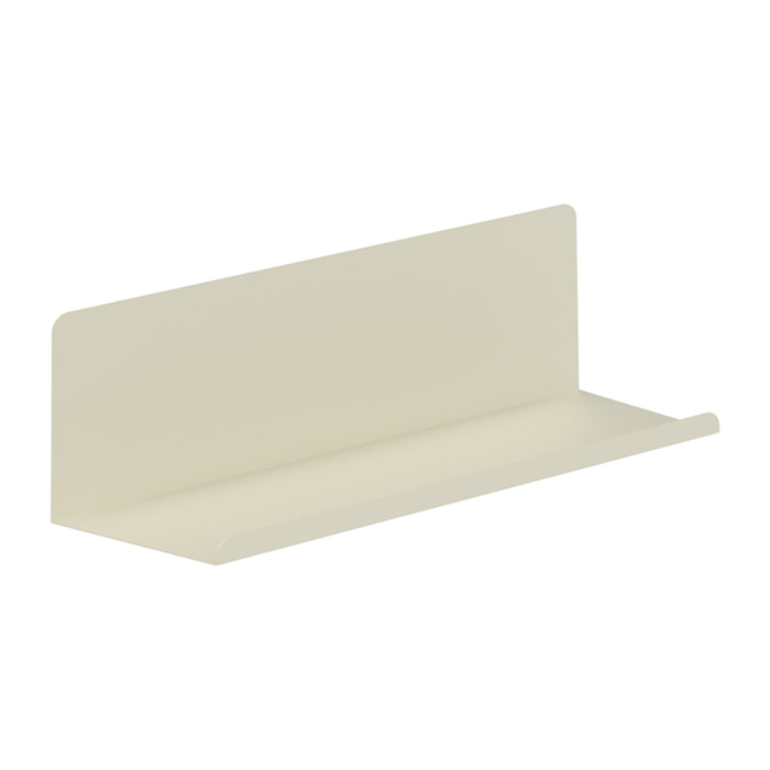 Mensola da muro in acciaio 40x13x12 cm avorio - Pop