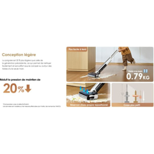 Aspirateur laveur TINECO pliable Floor One I7 Fold Premium