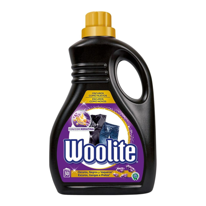 Woolite Detergente para ropa delicada Ropa Oscura Gel 60 lavados (2x30 dosis)