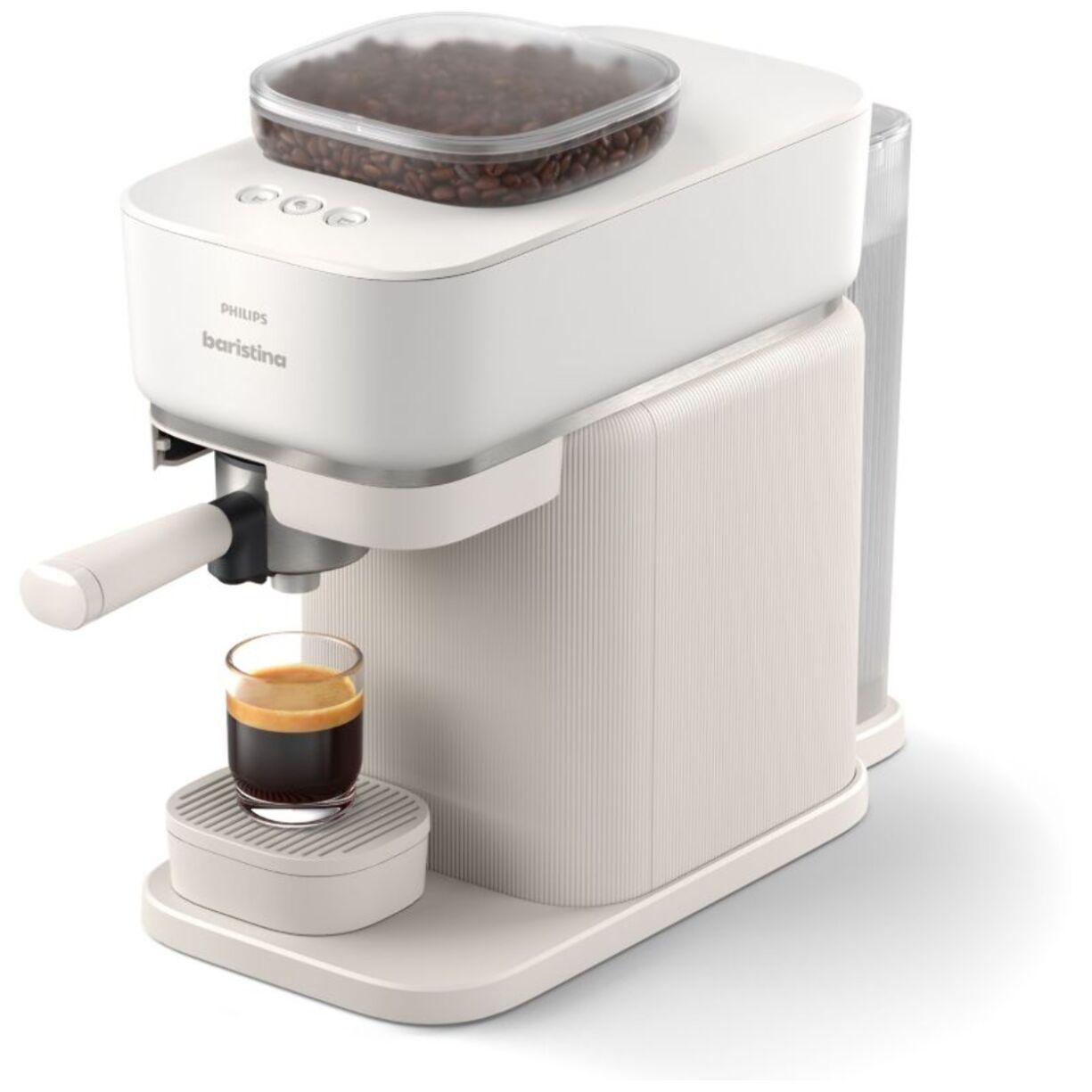 Machine à expresso PHILIPS Baristina BAR300/00 cafetière à grain Blanche