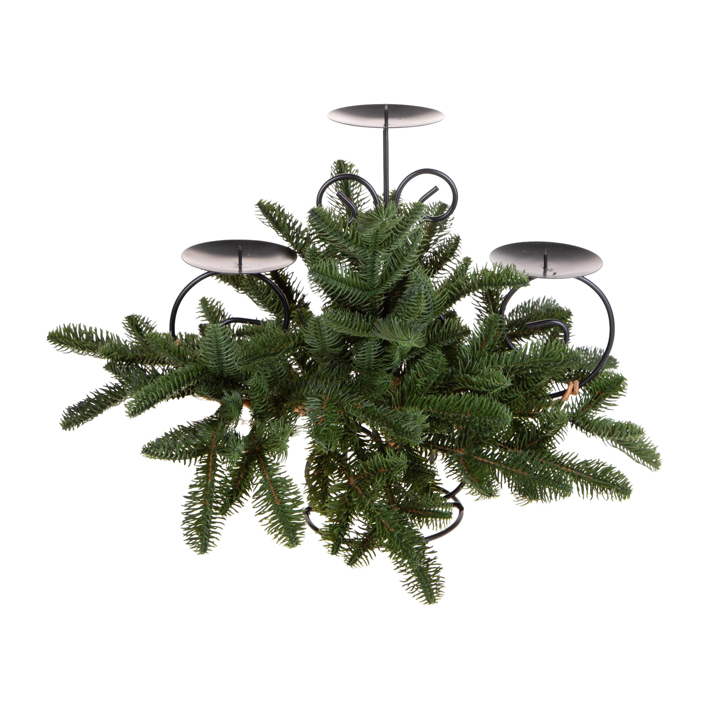 P/candele con abete normandi - Pezzi 1 - VERDE - Bianchi Dino SpA