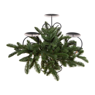 P/candele con abete normandi - Pezzi 1 - VERDE - Bianchi Dino SpA