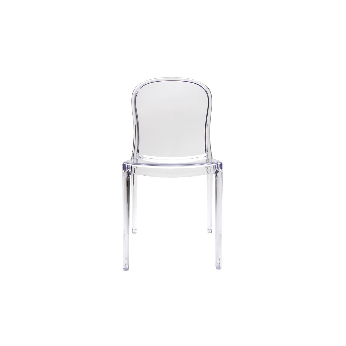 Chaises empilables design transparentes (lot de 2) THALYSSE