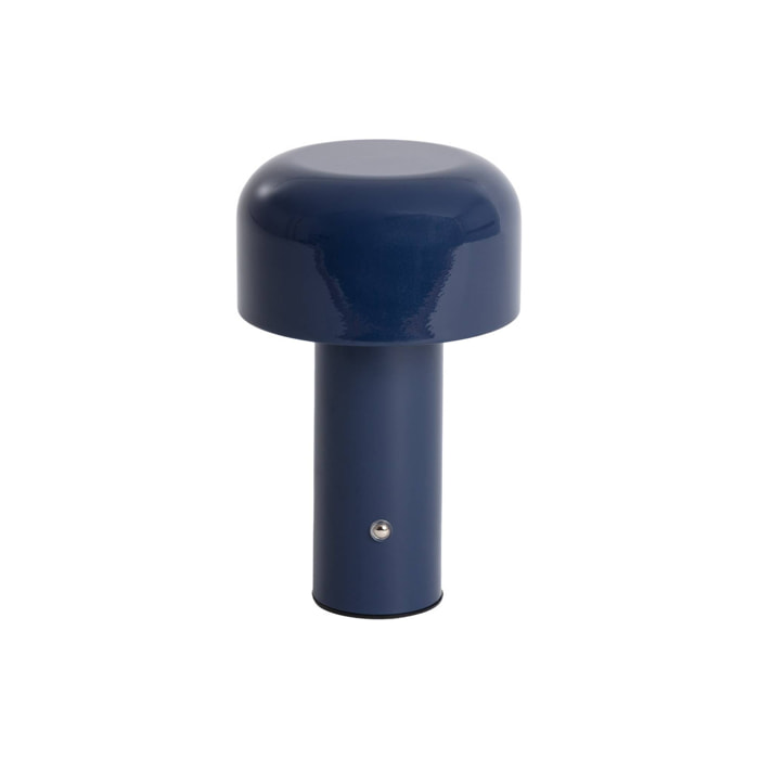 Lampe à poser LED sans fil rechargeable Victor bleu Ø 13cm