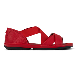 Sandalias - CAMPER Right Nina - Rojo - Cuero liso