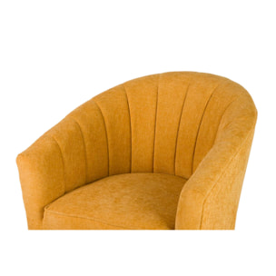 Butaca Chenilla Amarillo 70x72x80 Cm