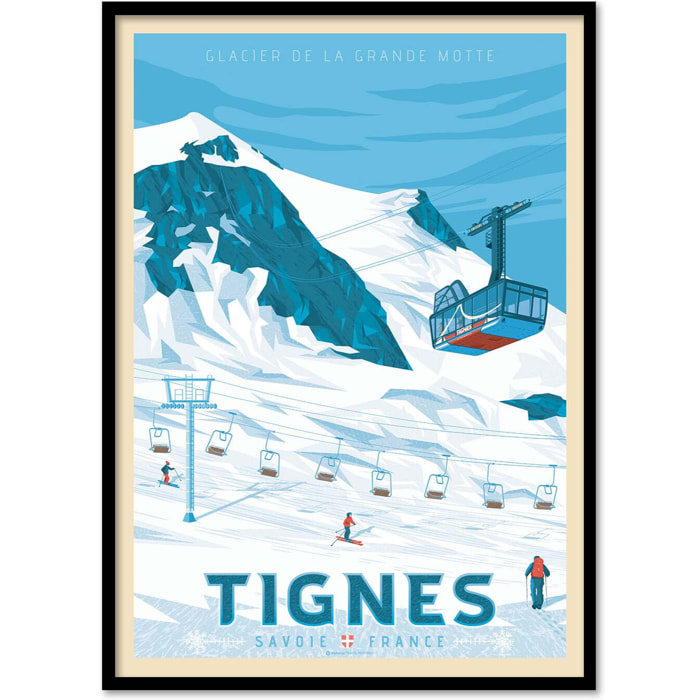 Affiche - Tignes - Olahoop Travel Posters