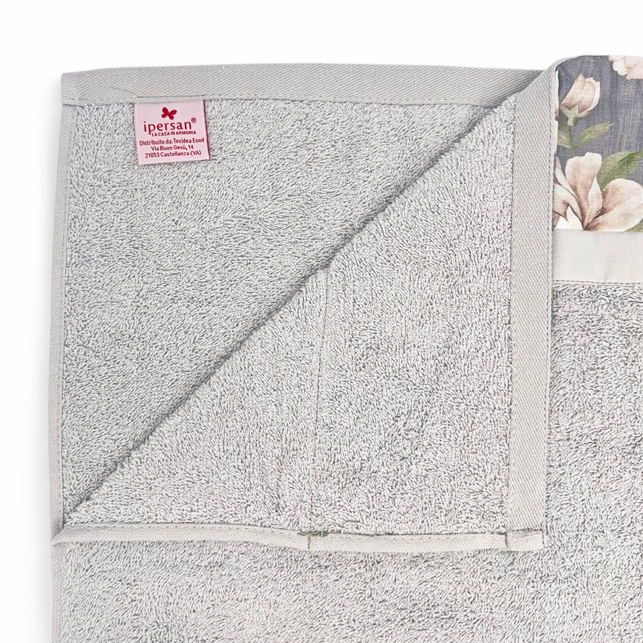 Set Spugna COROLLA 2 Pezzi: Viso+Ospite - Grigio - 450 gr/m² - Puro Cotone