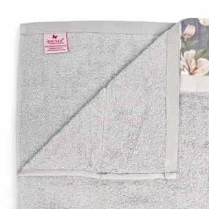Set Spugna COROLLA 2 Pezzi: Viso+Ospite - Grigio - 450 gr/m² - Puro Cotone