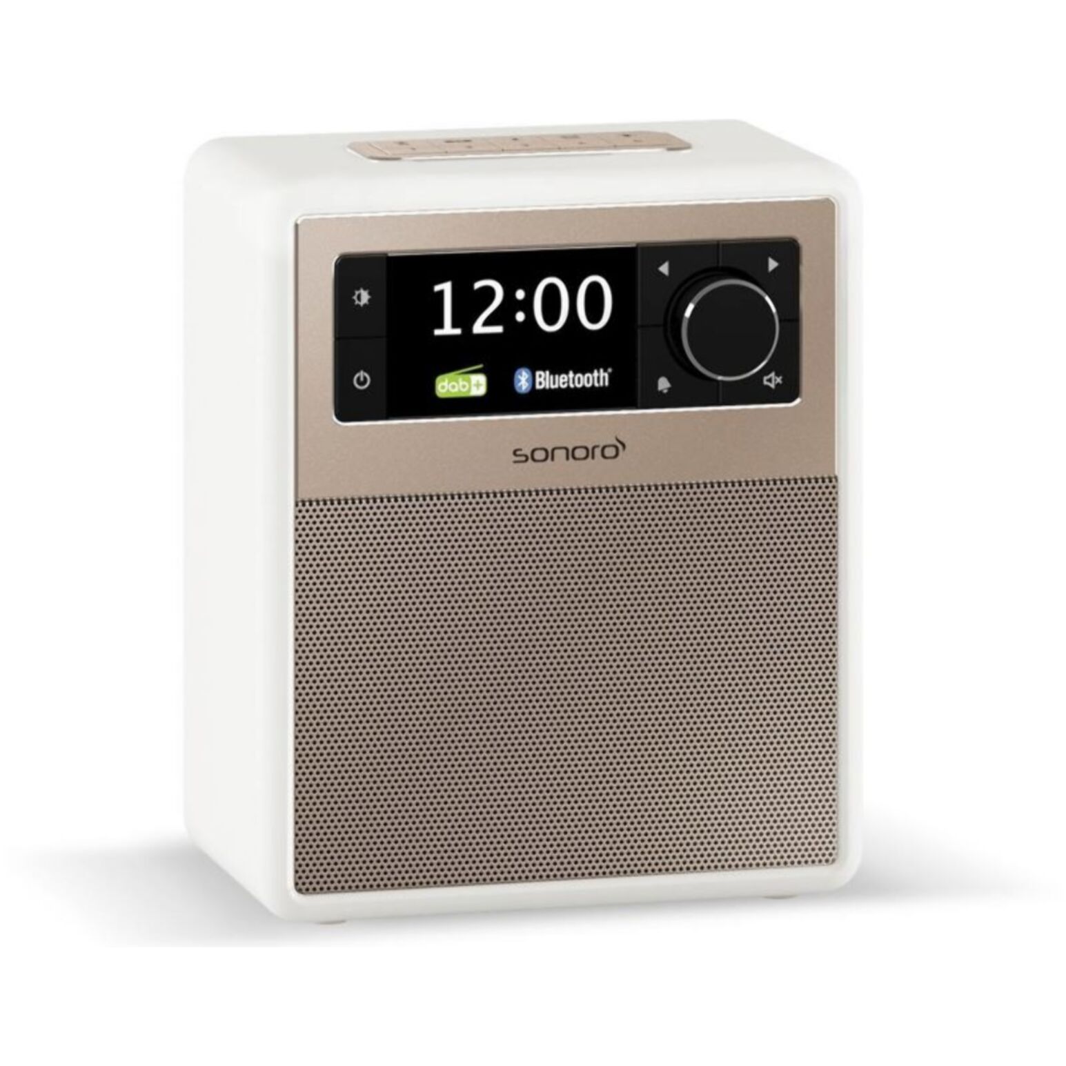 Radio réveil SONORO EASY Blanc (mat) - rosé