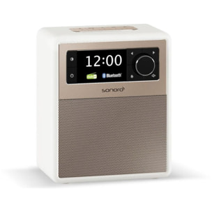 Radio réveil SONORO EASY Blanc (mat) - rosé