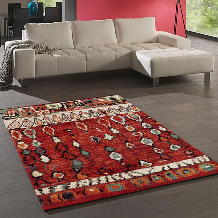 Tapis berbère tissé motifs tribaux SUVE