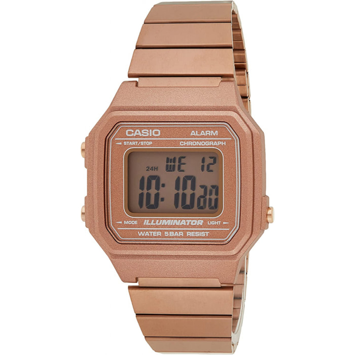 Reloj Casio B-650WC-5A Unisex Digital Cuarzo con Correa de Acero inoxidable