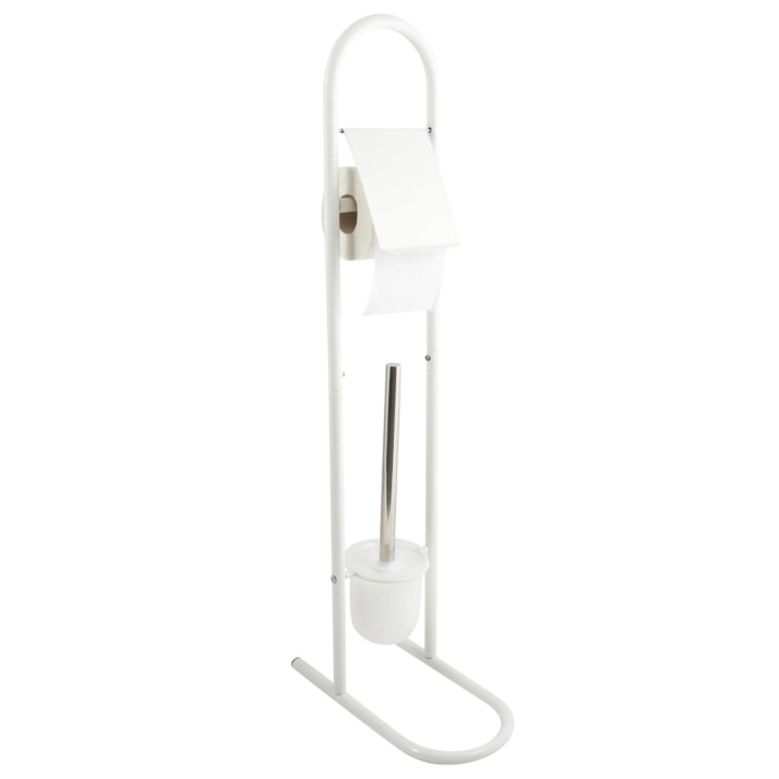 Juego de WC moderno de metal y acero inoxidable de 29x16x70cm