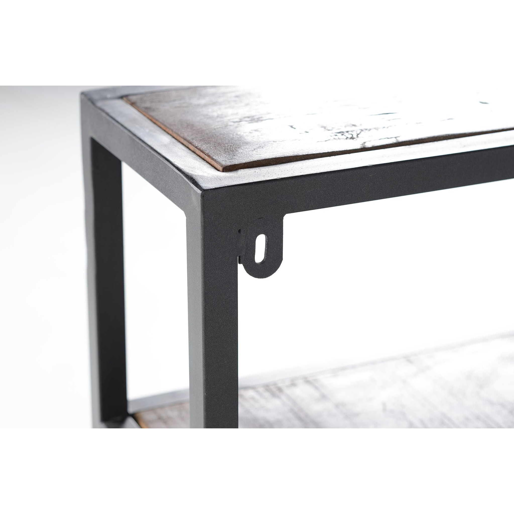 Estantería de Madera Reciclada 80 Cm Estilo Industrial