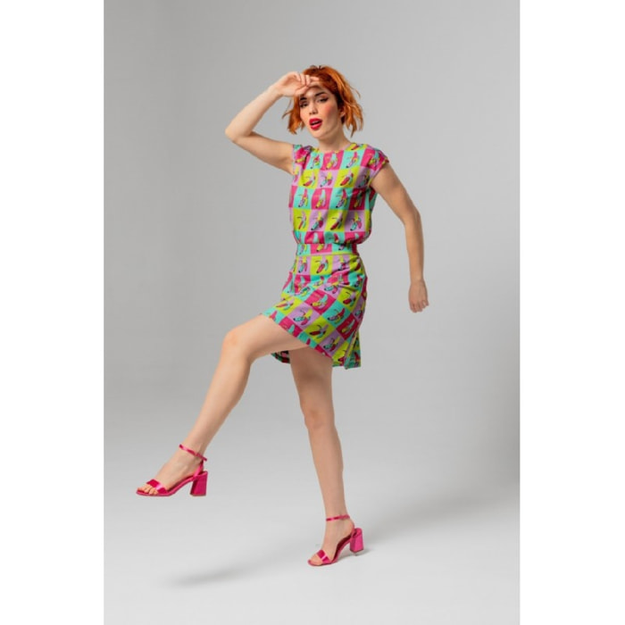 Camisa nudo - Banana Pop Lolina Talla S