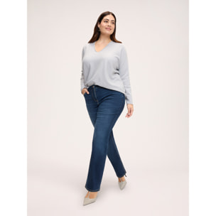 Fiorella Rubino - Jeans regular lavaggio scuro washed - Blu