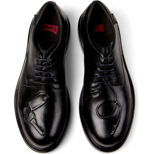 Scarpe stringate - CAMPER Dean Twins - Nero - Pelle liscia