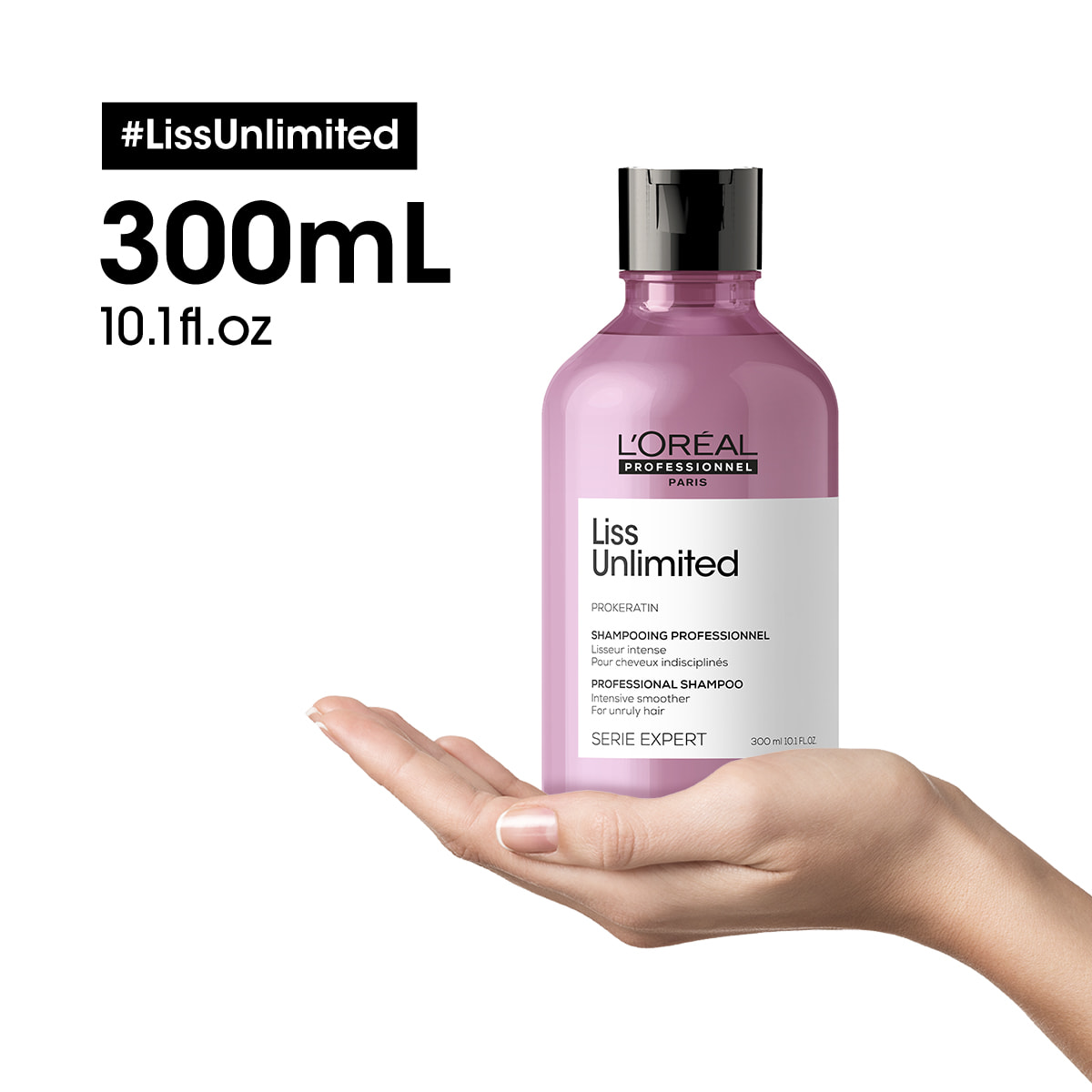 Shampoing Lisseur Intense Liss Unlimited 300ml - Série Expert