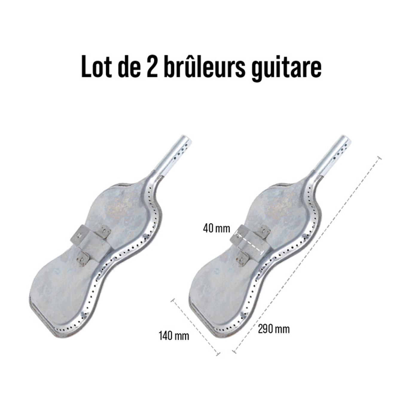 Lot 2 brûleurs guitare