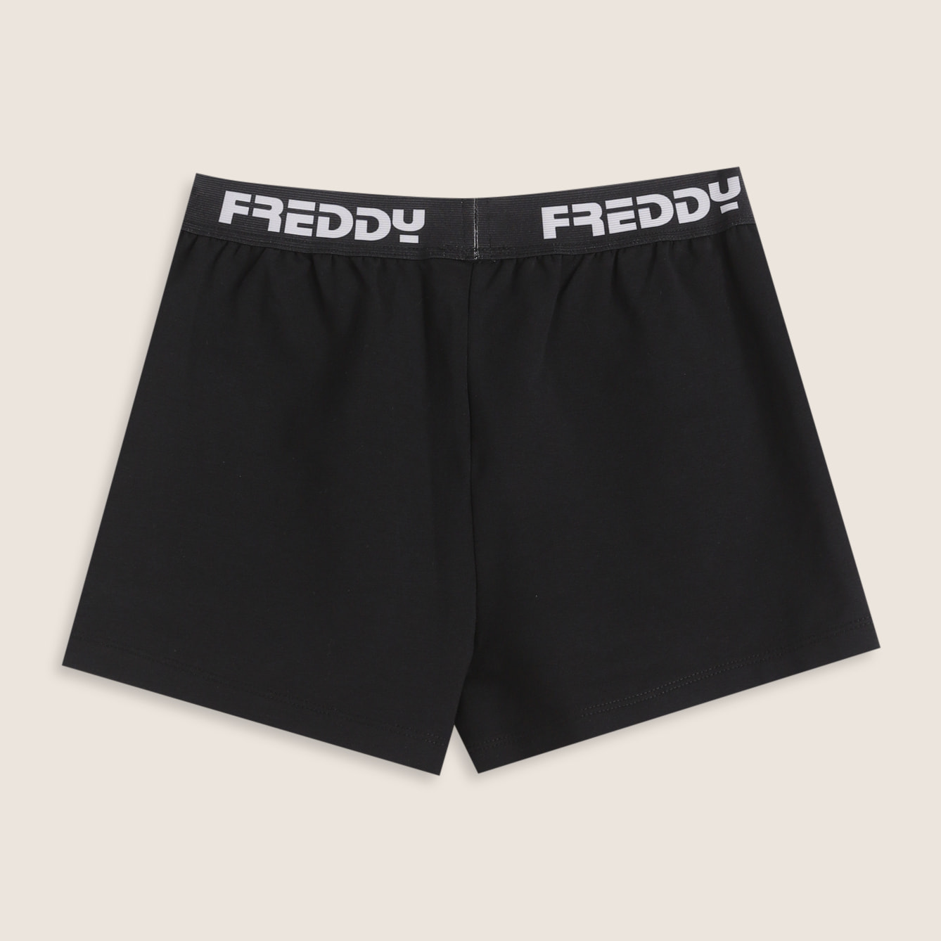 Pantaloncini Bambina in Cotone Elasticizzato con Elastico Jacquard