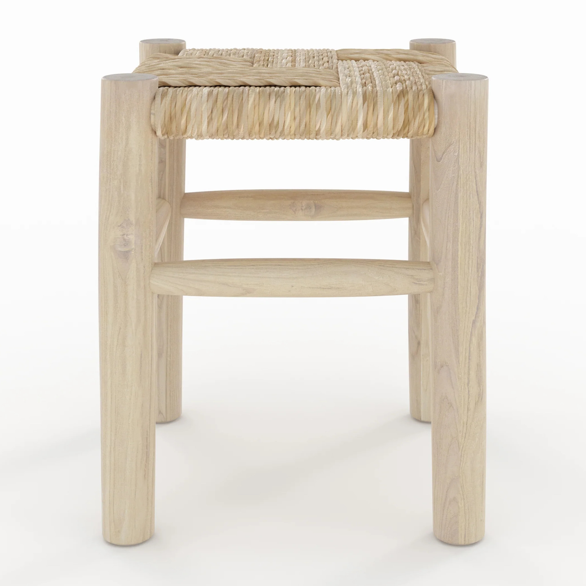 Tabouret en branche de teck H35,5 cm - Popa