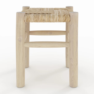 Tabouret en branche de teck H35,5 cm - Popa